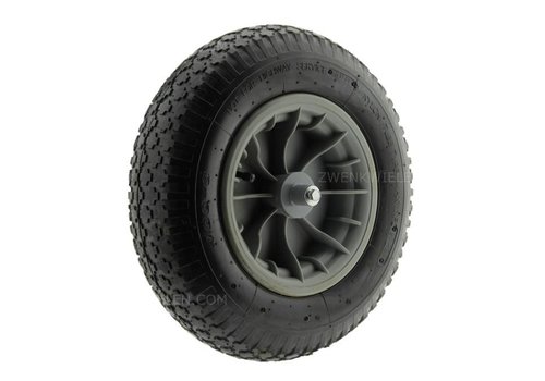 Kruiwagenwiel luchtband met as 125mm PRO 