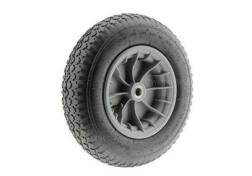RÖLLEX luchtband 390mm kunststof grijs asgat 20mm  RÖLLEX luchtband 390mm kunststof grijs asgat 20mm