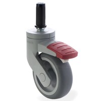 SYTP wiel 75mm plug 19mm met rem