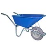 Kruiwagen 100 liter blauw anti-lek wiel