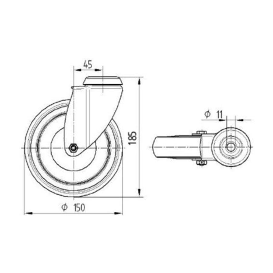 TENTE Zwenkwiel 150 verzinkt 2TPKO boutgat-2