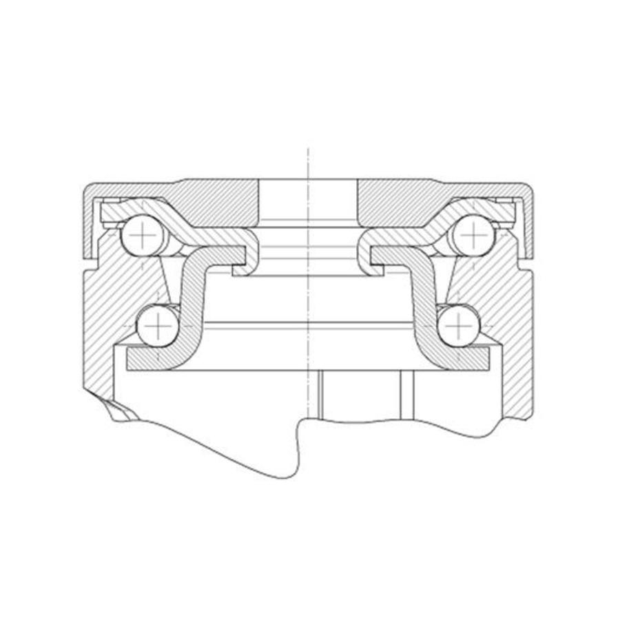 TENTE zwenkwiel 100 kunststof 9TPKO boutgat met rem-3