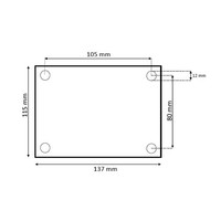 Schetsplaat 115x137x5mm