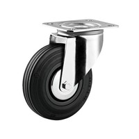 thumb-TENTE Zwenkwiel rubber 80 3KA plaat-1