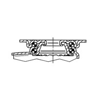 TENTE zwenkwiel RVS 100 7TPKO plaat