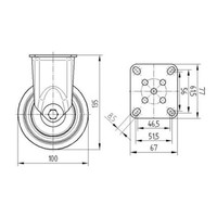 thumb-TENTE bokwiel RVS 100 7TP plaat-2