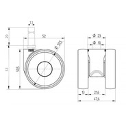 thumb-PAPU LOW wiel 50mm stift 11mm-3
