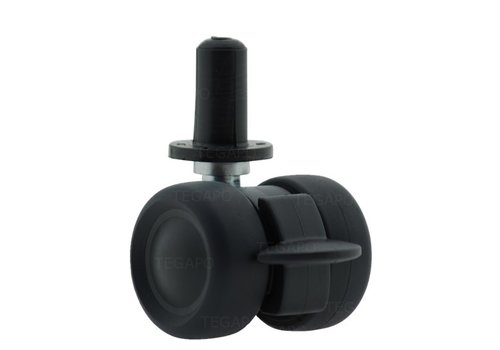 PATPLOW limited black softwiel 39mm plug rond kunststof 13mm met rem 