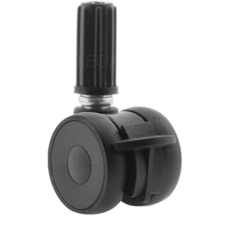 PAPU LOW wiel 50mm plug rond 16mm met rem