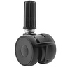 PAPU LOW wiel 50mm plug rond 17mm met rem