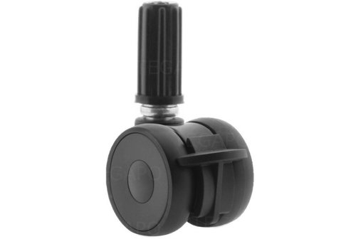 PAPU LOW wiel 50mm plug rond 17mm met rem 