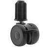 PAPU LOW wiel 50mm plug rond 18mm met rem