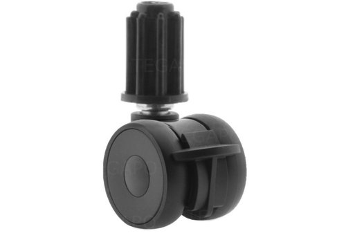 PAPU LOW wiel 50mm plug rond 20mm met rem 