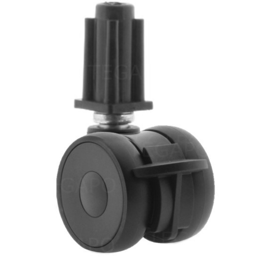 PAPU LOW wiel 50mm plug vierkant 16mm met rem