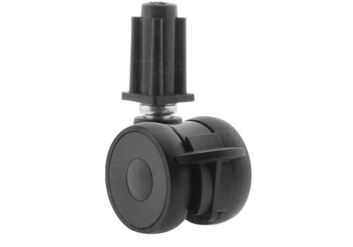 PAPU LOW wiel 50mm plug vierkant 17mm met rem 