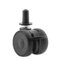 PAPU LOW wiel 50mm plug rond kunststof 13mm met rem