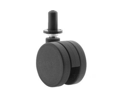 PPPU wiel 55mm plug rond kunststof 13mm 