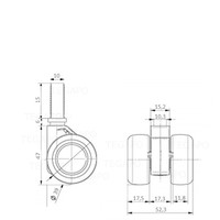 PATPHIGH wiel 39mm bout M10x15