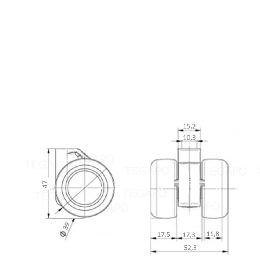 PATPHIGH wiel 39mm