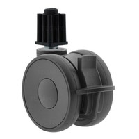 PAPU HIGH wiel 75mm plug vierkant 22mm met rem