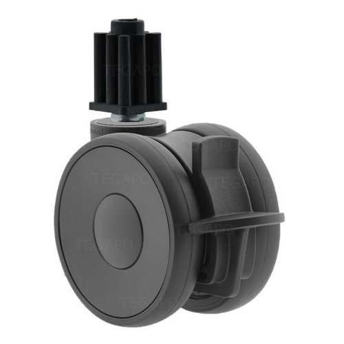 PAPU HIGH wiel 75mm plug vierkant 21mm met rem 