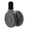 PAPU HIGH wiel 75mm plug rond 22mm met rem