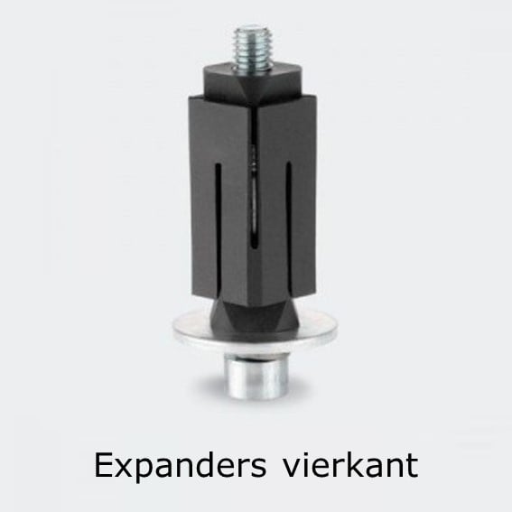 Expanders voor vierkante kokers