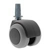 PPTP luxe wiel 50mm plug rond staal 13mm