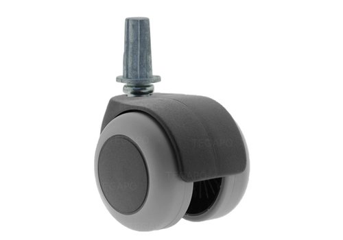 PPTP luxe wiel 50mm plug rond staal 13mm 