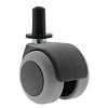 PPTP luxe wiel 50mm plug rond kunststof 13mm