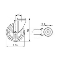 thumb-TENTE zwenkwiel unilast rubber 125 3KS boutgat-2