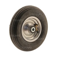 Luchtband zwart 200mm stalen velg asgat 20mm 4PR