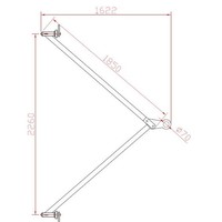 Trekstang set zeecontainer 25 ton