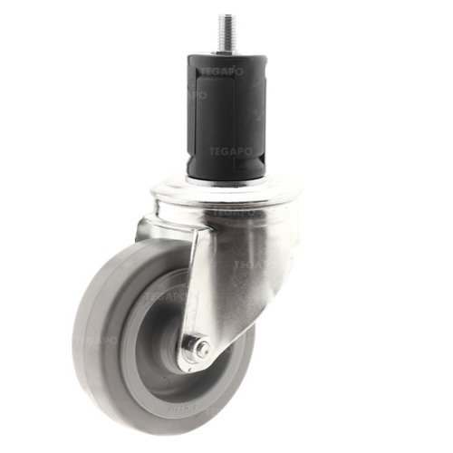 Zwenkwiel elastisch rubber 100 3KO ronde buis 40-45mm  Zwenkwiel elastisch rubber 100 3KO ronde buis 40-45mm