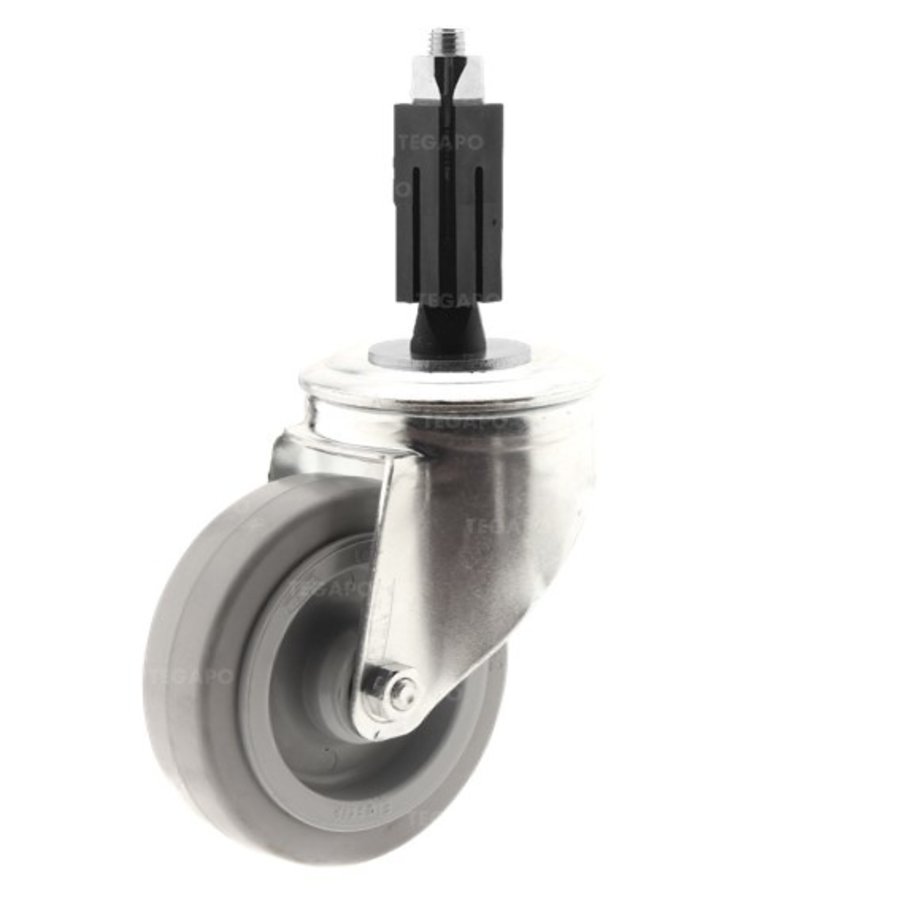 Zwenkwiel elastisch rubber 100 3KO vierkante koker 21,5-24mm-1