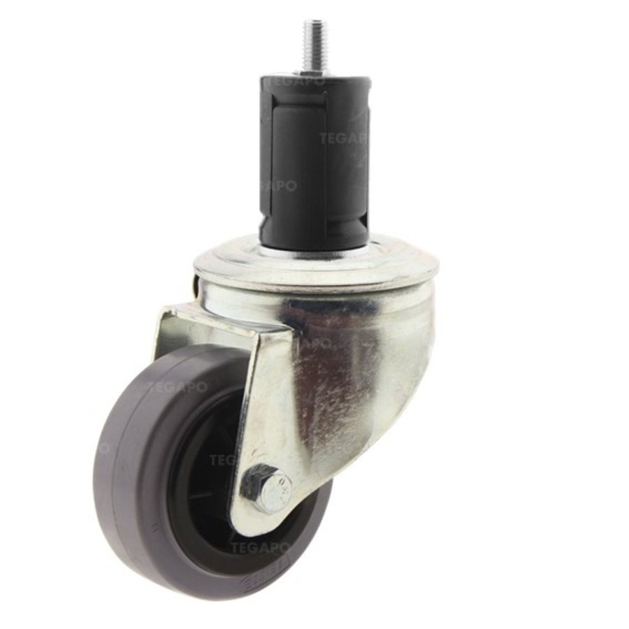 Zwenkwiel rubber 80 indoor ronde buis 40-45mm-1