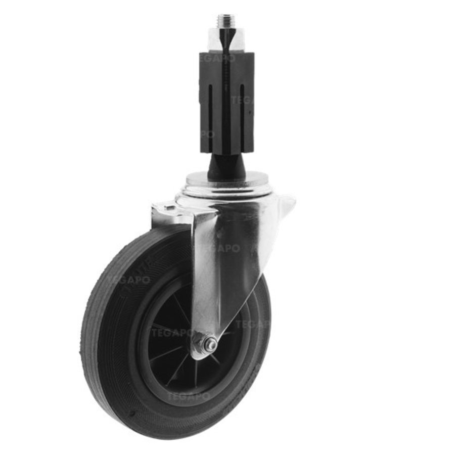 Zwenkwiel rubber 200 3KO vierkante koker 21,5-24mm-1