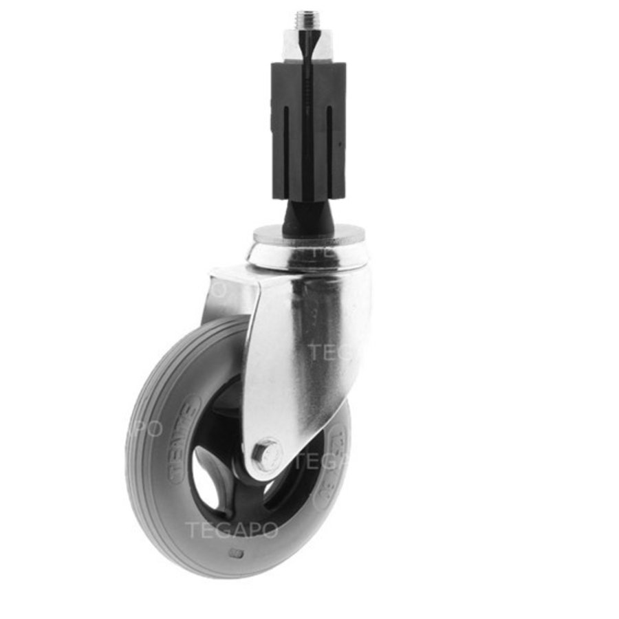 Zwenkwiel unilast rubber 125 3KS vierkante koker 21,5-24mm-1