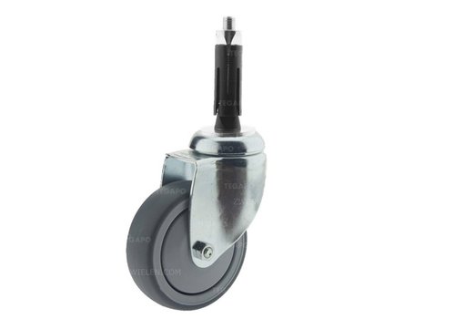 Zwenkwiel 100 verzinkt 2TPKO ronde buis 21,5-24mm  Zwenkwiel 100 verzinkt 2TPKO ronde buis 21,5-24mm