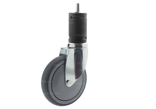 Zwenkwiel 150 verzinkt 2TPKO ronde buis 40-45mm  Zwenkwiel 150 verzinkt 2TPKO ronde buis 40-45mm