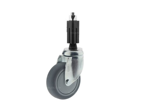 Zwenkwiel 75 verzinkt 2TPKO vierkante koker 24-27mm  Zwenkwiel 75 verzinkt 2TPKO vierkante koker 24-27mm