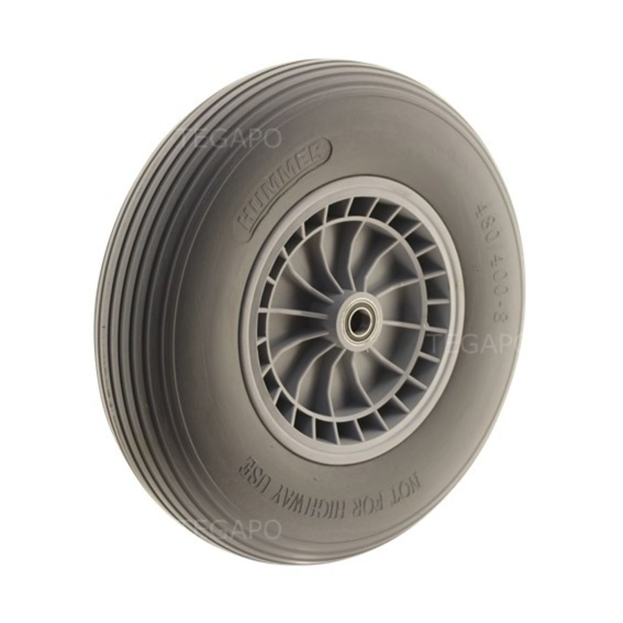 RÖLLEX PU band 390mm kunststof grijs asgat 20mm-1