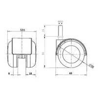 PPTP luxe wiel chrome metaal bout M10x15