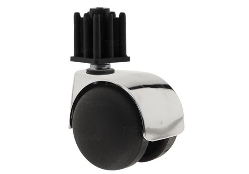 PP luxe wiel chrome metaal plug vierkant 26mm 