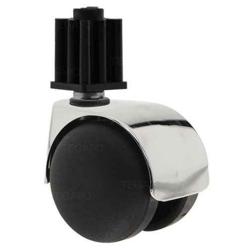 PP luxe wiel chrome metaal plug vierkant 23mm 