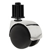 PP luxe wiel chrome metaal plug vierkant 21mm