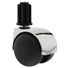 PP luxe wiel chrome metaal plug 23mm