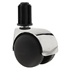 PP luxe wiel chrome metaal plug 22mm