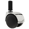 PP luxe wiel chrome metaal plug 16mm