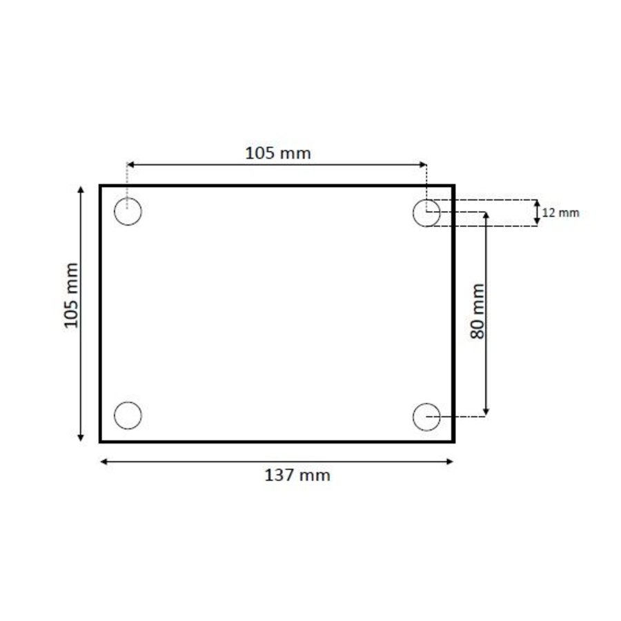 Schetsplaat RVS 85x105x5mm-2